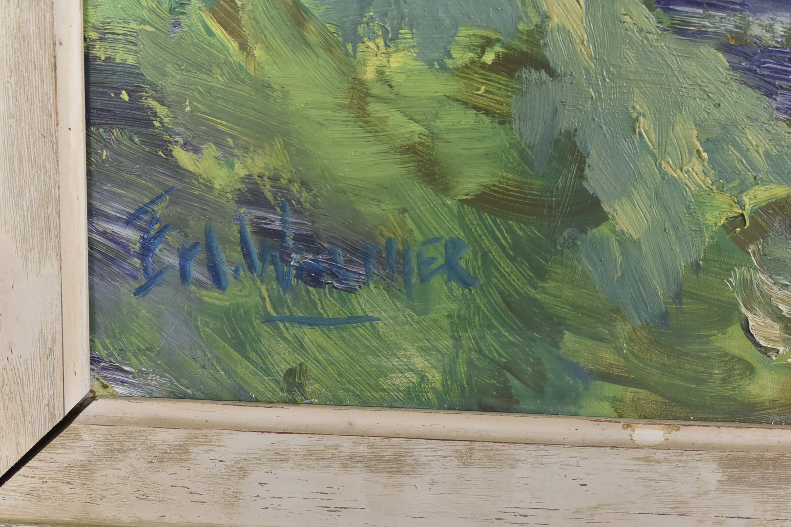 ERIK WALTHER. Olja på pannå.