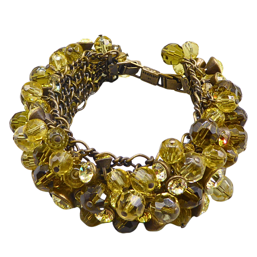 ORIGINAL KONPLOTT CHA-CHA-ARMBAND MIT PRACHTVOLLEN KRISTALLPERLEN.