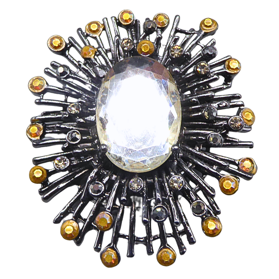 SUNBURST-KRISTALLBROSCHE.