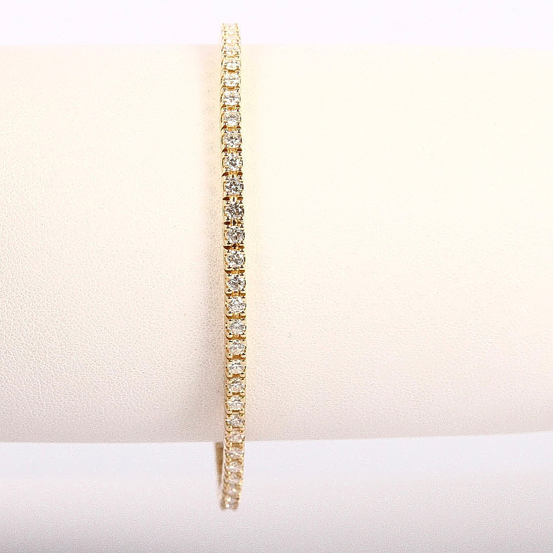 ARMBAND, tennisarmband 2,41ct, 18K.