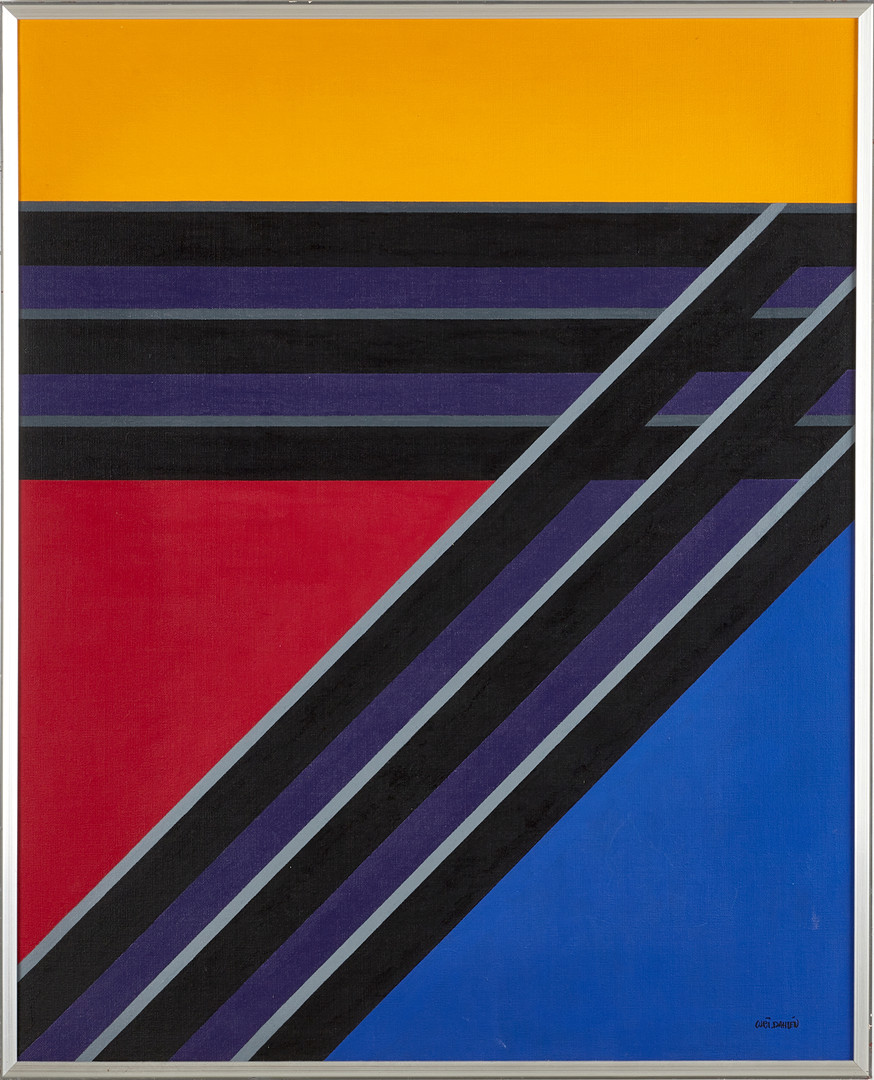 CURT DAHLÉN (Sverige, 1931–2025), "X 2000", signerad och daterad 93, akryl på duk.
