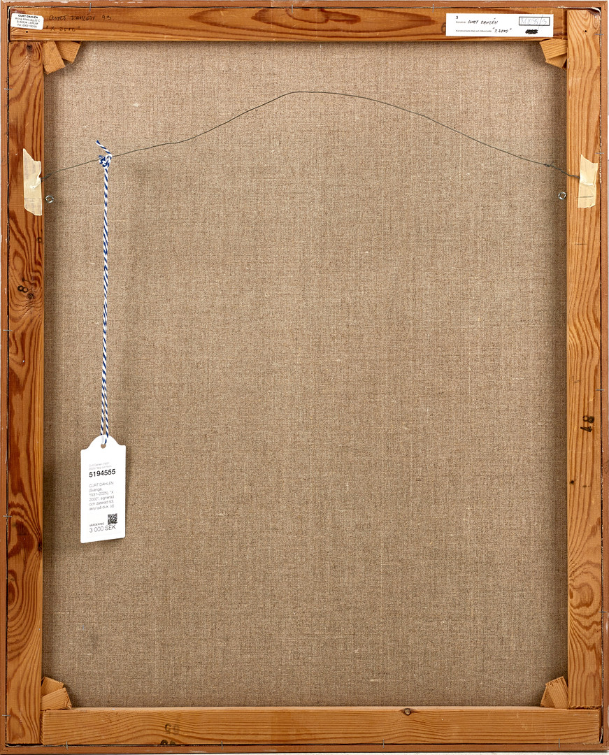 CURT DAHLÉN (Sverige, 1931–2025), "X 2000", signerad och daterad 93, akryl på duk.