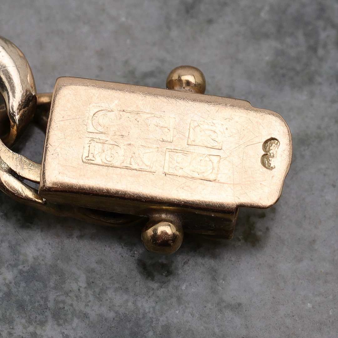 ARMBAND, 18K guld, Bismarck. Totalvikt ca 10,49 g.