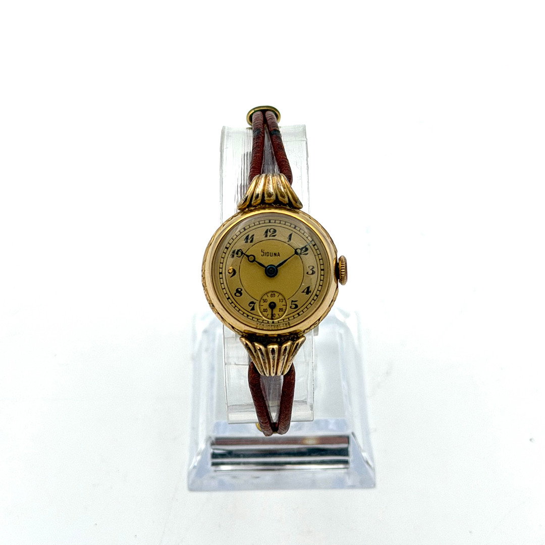 SIDUNA, armbandsur, 1930/40-tal, manuell, gulddouble´, (20 micron).