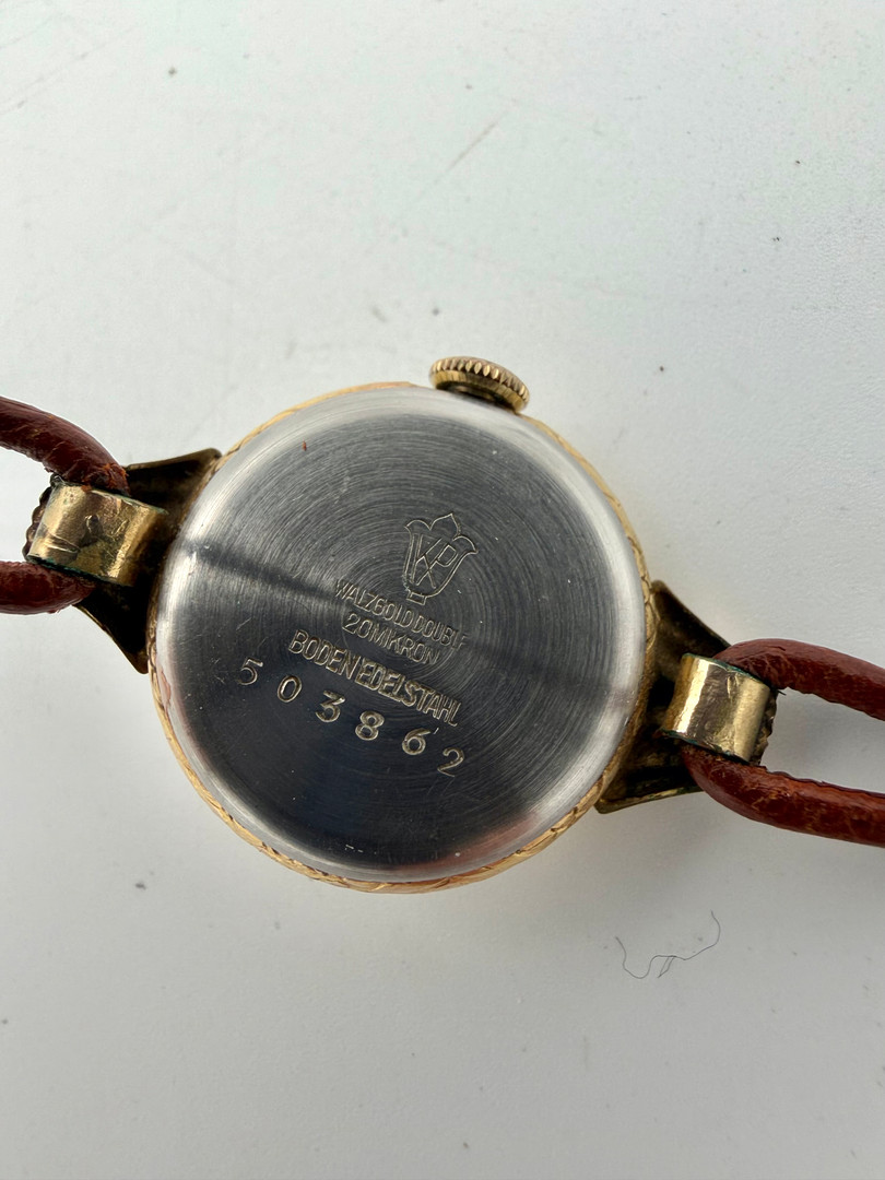 SIDUNA, armbandsur, 1930/40-tal, manuell, gulddouble´, (20 micron).