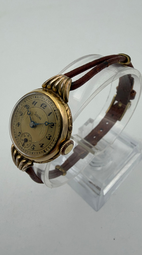 SIDUNA, armbandsur, 1930/40-tal, manuell, gulddouble´, (20 micron).