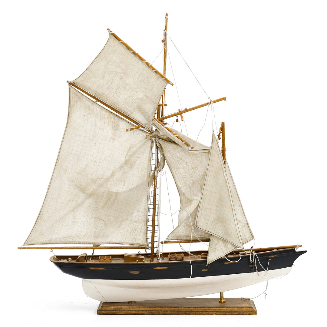 SEGELBÅTSMODELL, 1900-talets mitt.