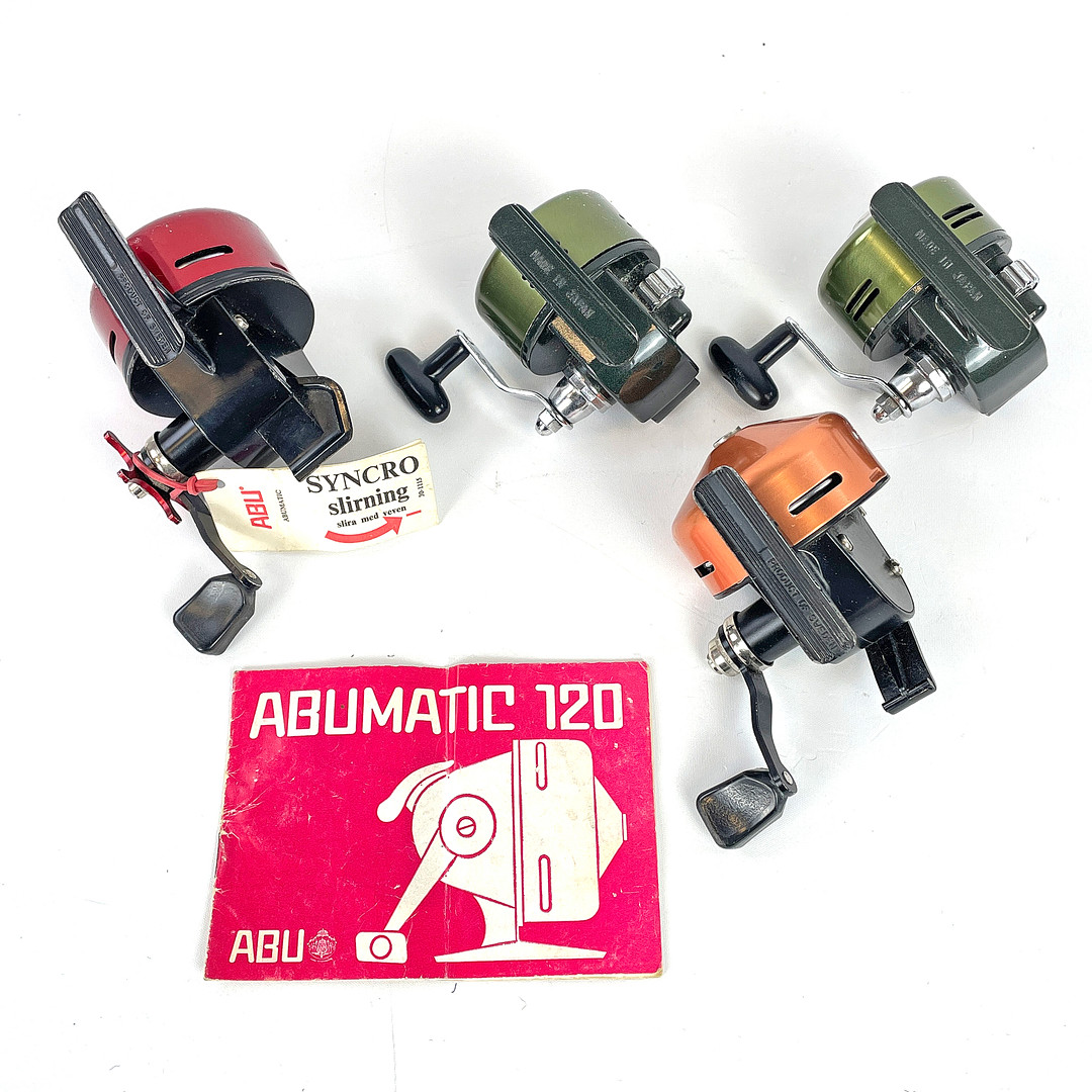FISKERULLAR, 4 st, bl.a. ABU-matic 170, Match 650.
