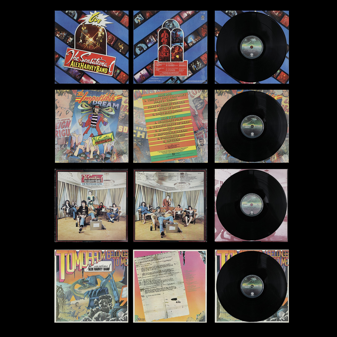 4 LP-SKIVOR, ALEX HARVEY BAND.