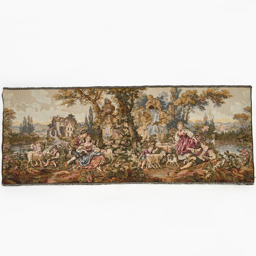 VÄGGBONAD, romanesk idyll, textil.
