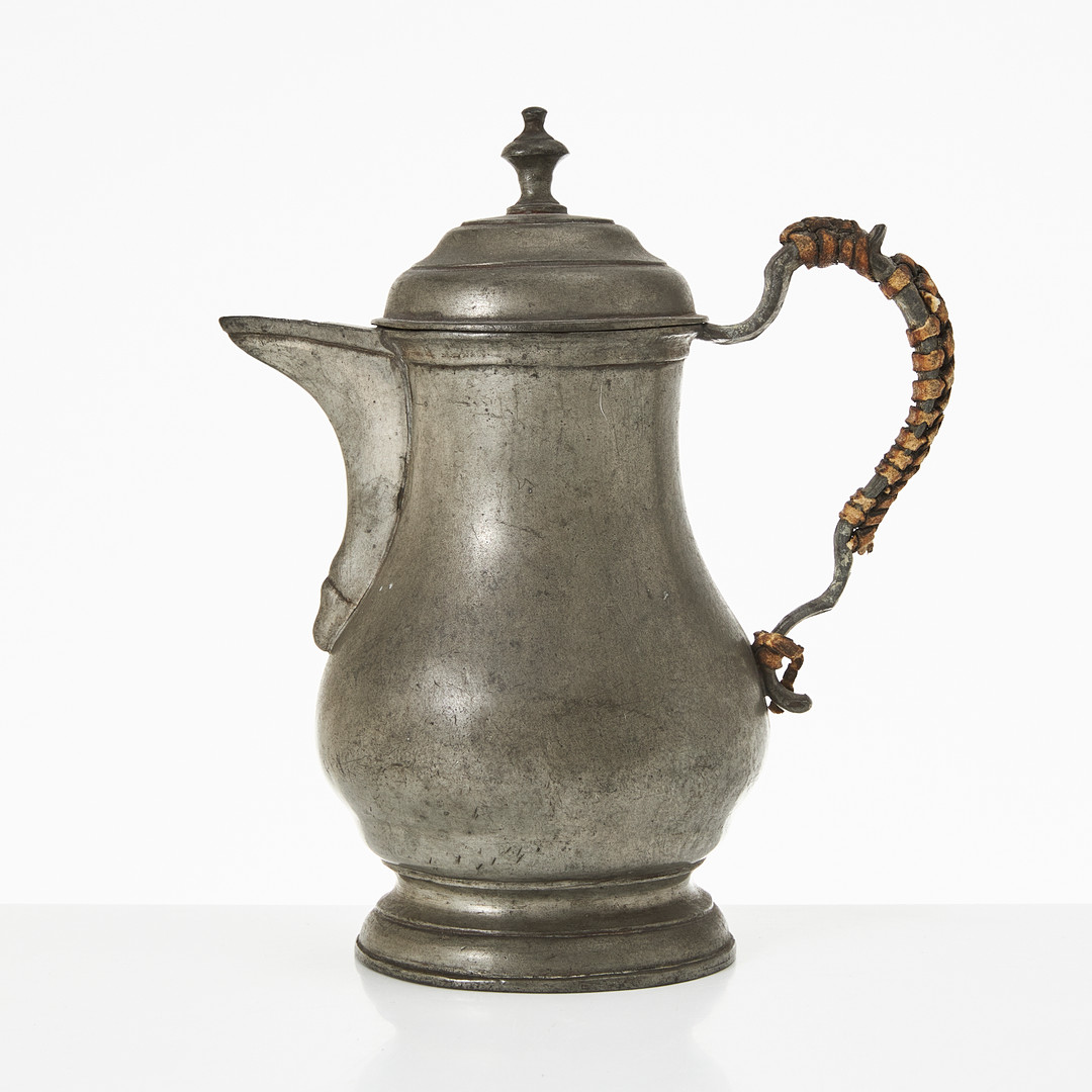 KAFFEKANNA, tenn, 1700-tal, Joseph Lochner Tjeckien.