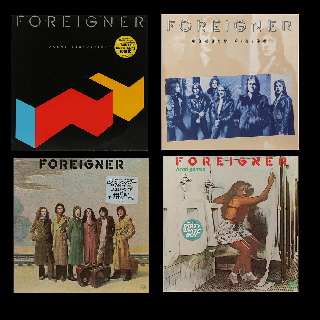 4 LP-SKIVOR, FOREIGNER.