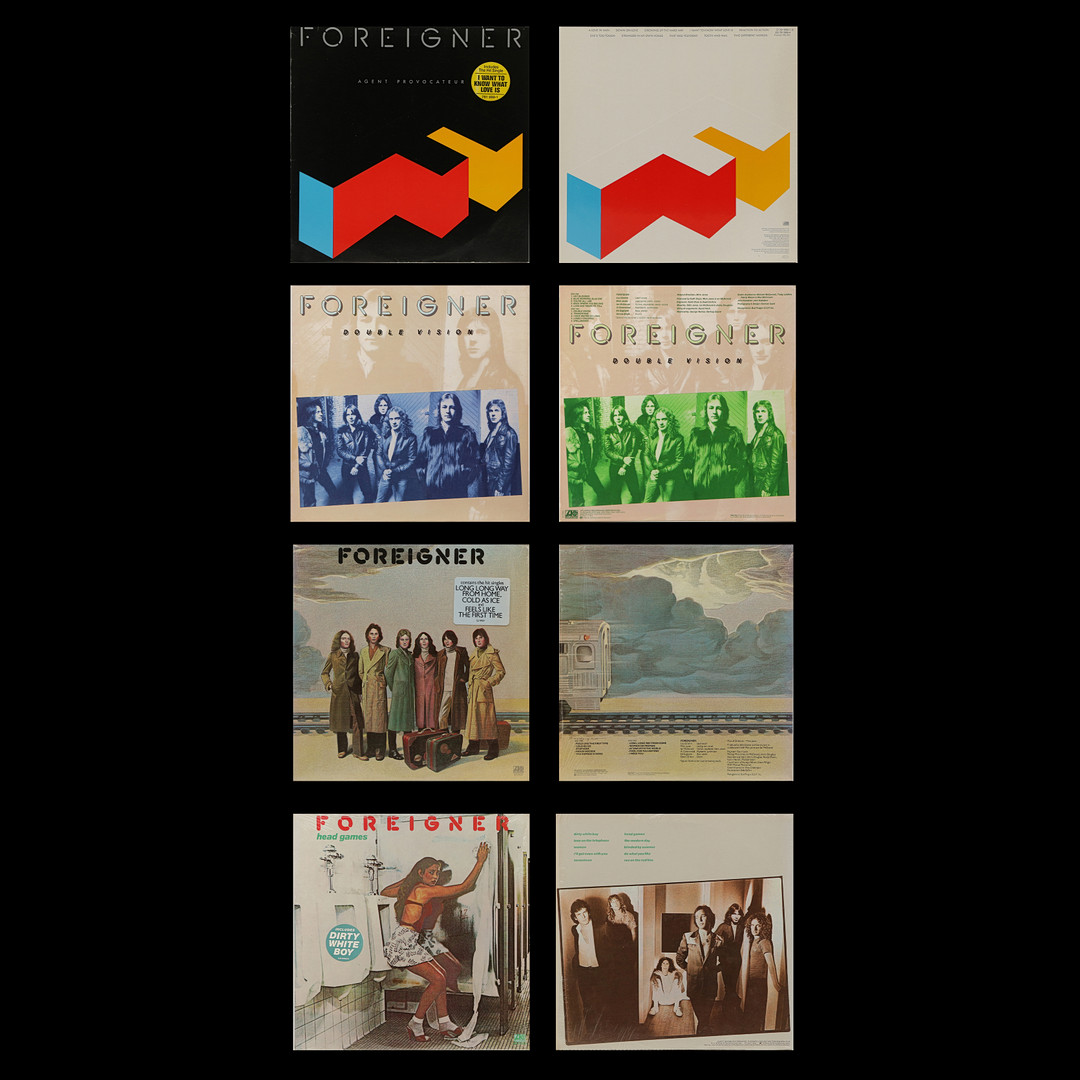 4 LP-SKIVOR, FOREIGNER.