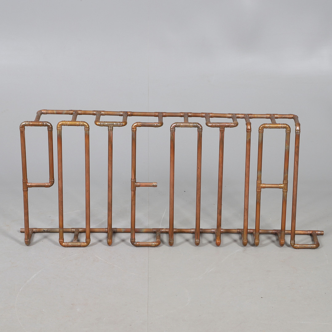 IAIN GLYNN - PIPE SCULPTURE 'POTENTIAL'.