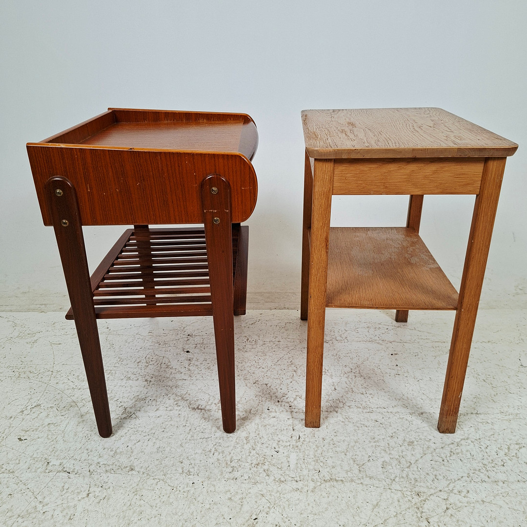 SÄNGBORD, 2 st, 1950/60-tal.
