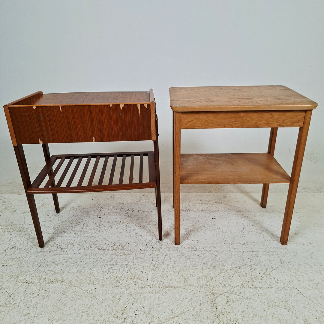 SÄNGBORD, 2 st, 1950/60-tal.