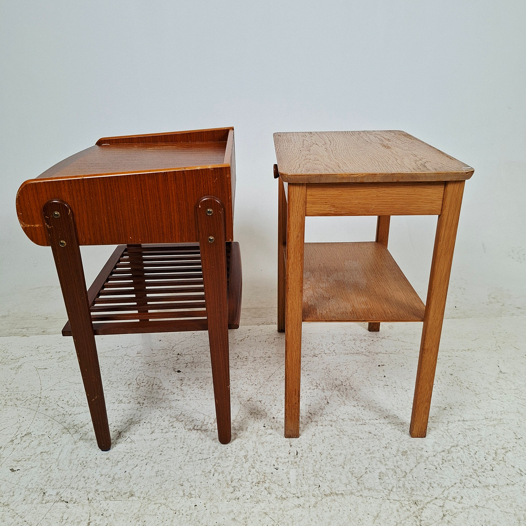 SÄNGBORD, 2 st, 1950/60-tal.