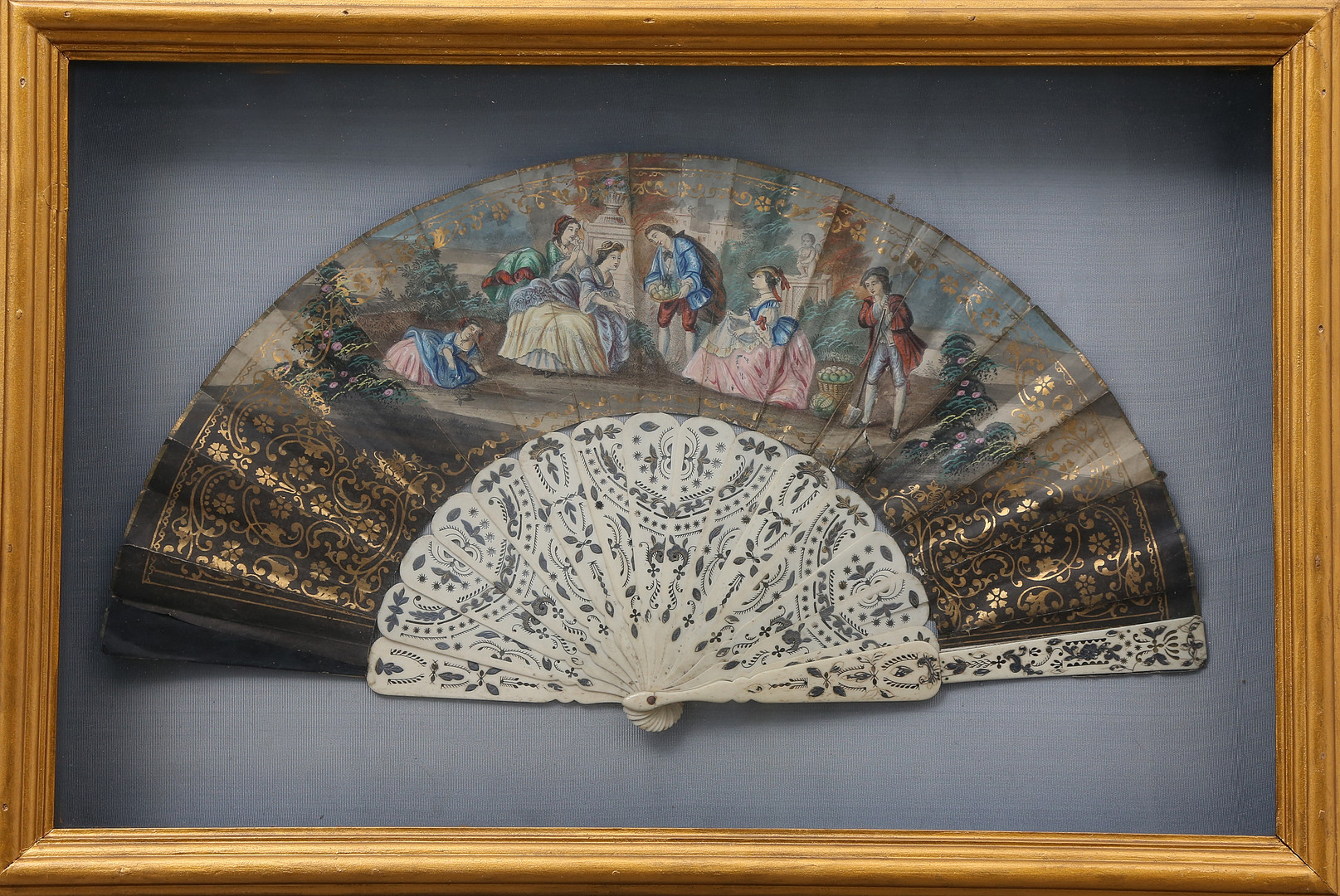 Christino an with lithographed and illuminated paper leaves, circa 1830.