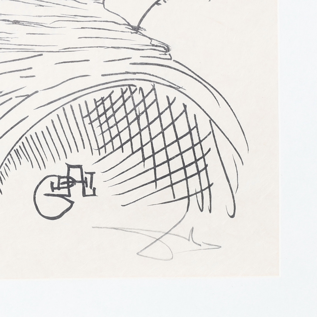SALVADOR DALÍ. Litografi, "Les songes drolatiques de Pantagruel", 47/50, signerad.