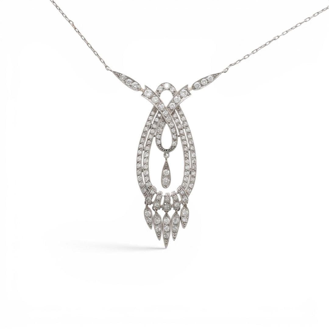 Art Deco style diamond choker.