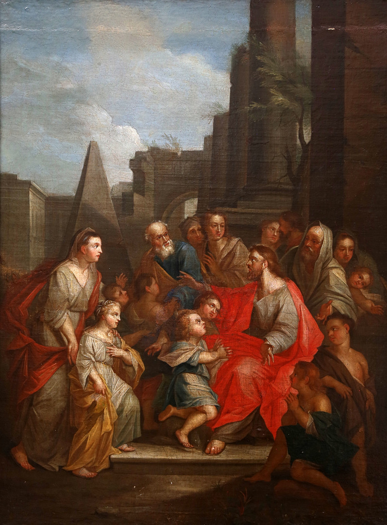 CIRCLE OF BALTASHAR BESCHEY. Christ and the children.