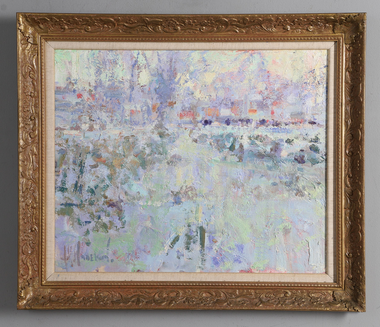 ARTHUR KARL MADERSON (B. 1942). 'WINTER MORNING NEAR MEARE'.