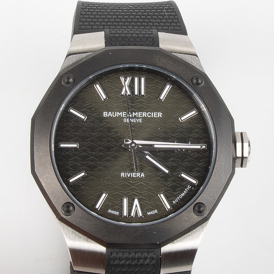 BAUME & MERCIER, Riviera, armbandsur, 42 mm, stål, certifikat, december 2024.