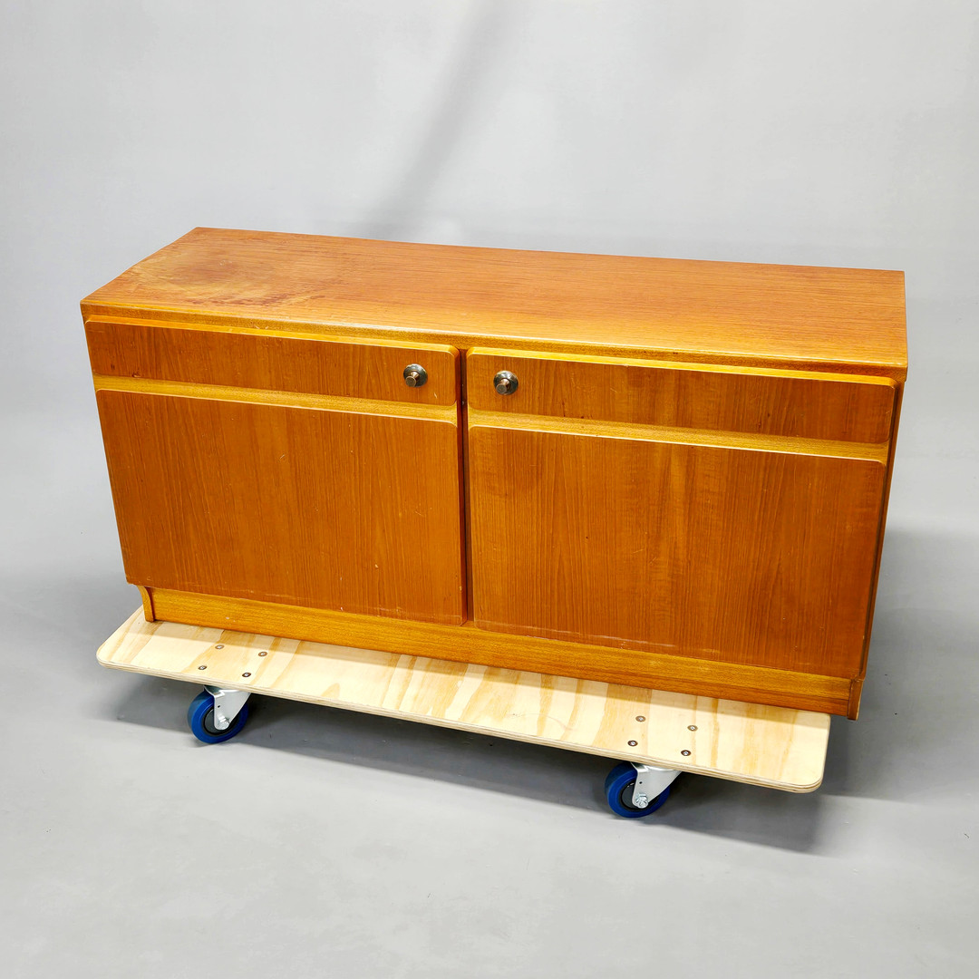 MCINTOSH TEAK SIDEBOARD.