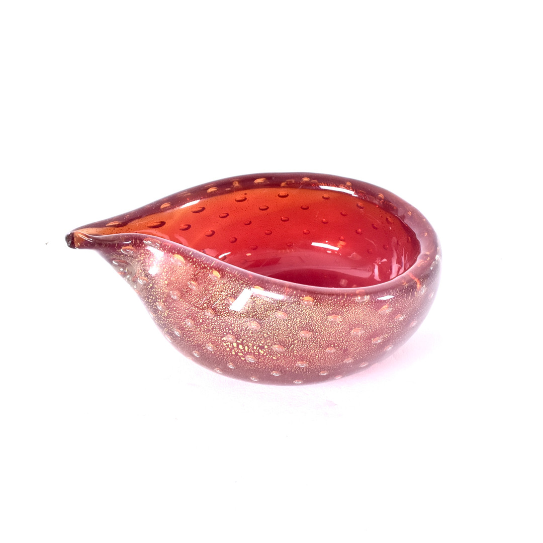 SKÅL, glas, Murano, 1900-talets mitt.