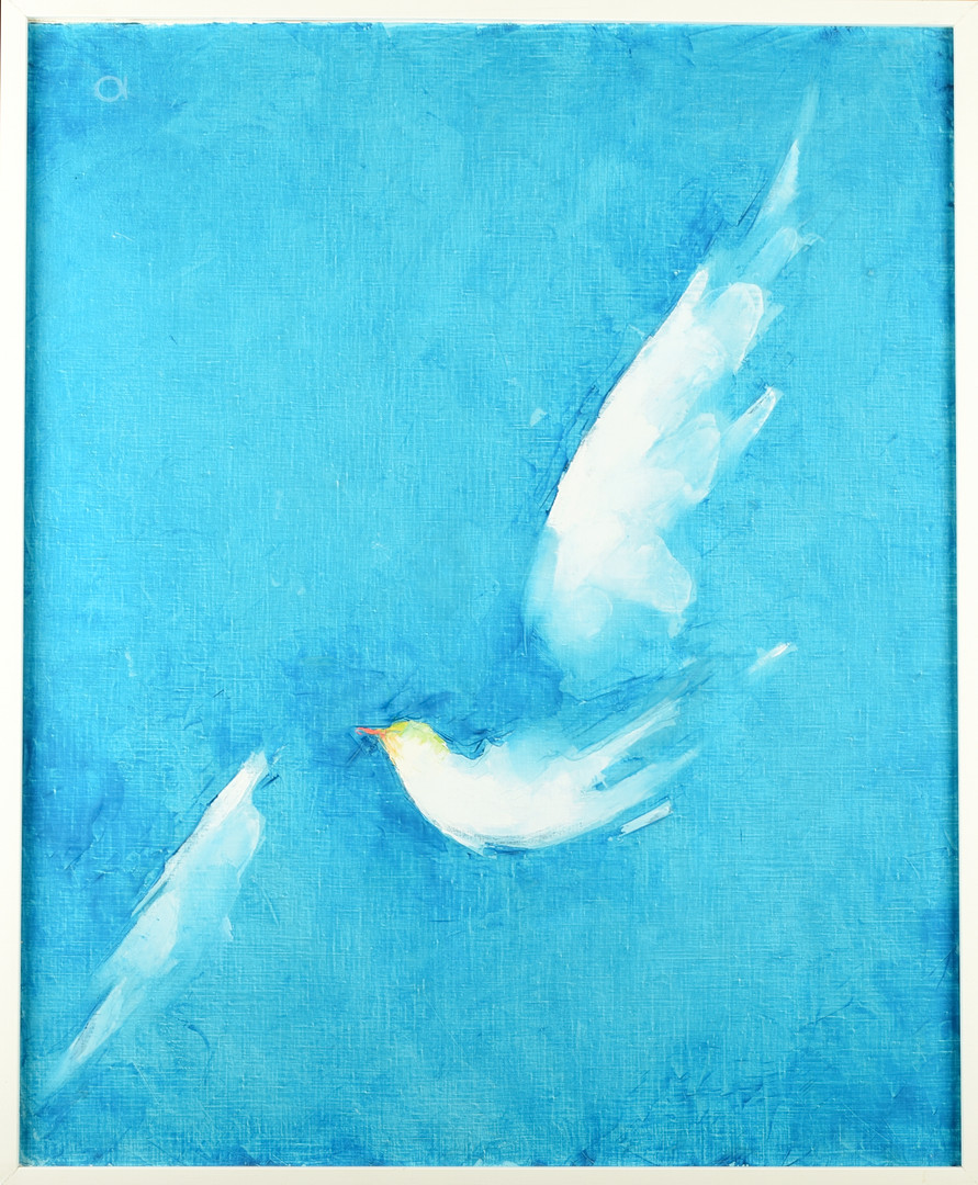 ANDREJ SOREL. Olja på duk, "Birds" signerad.