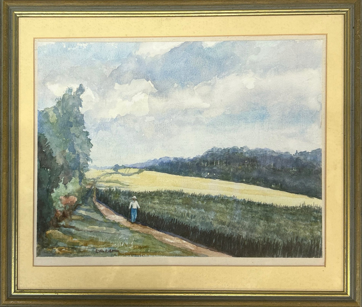 FRAMED WATERCOLOUR.