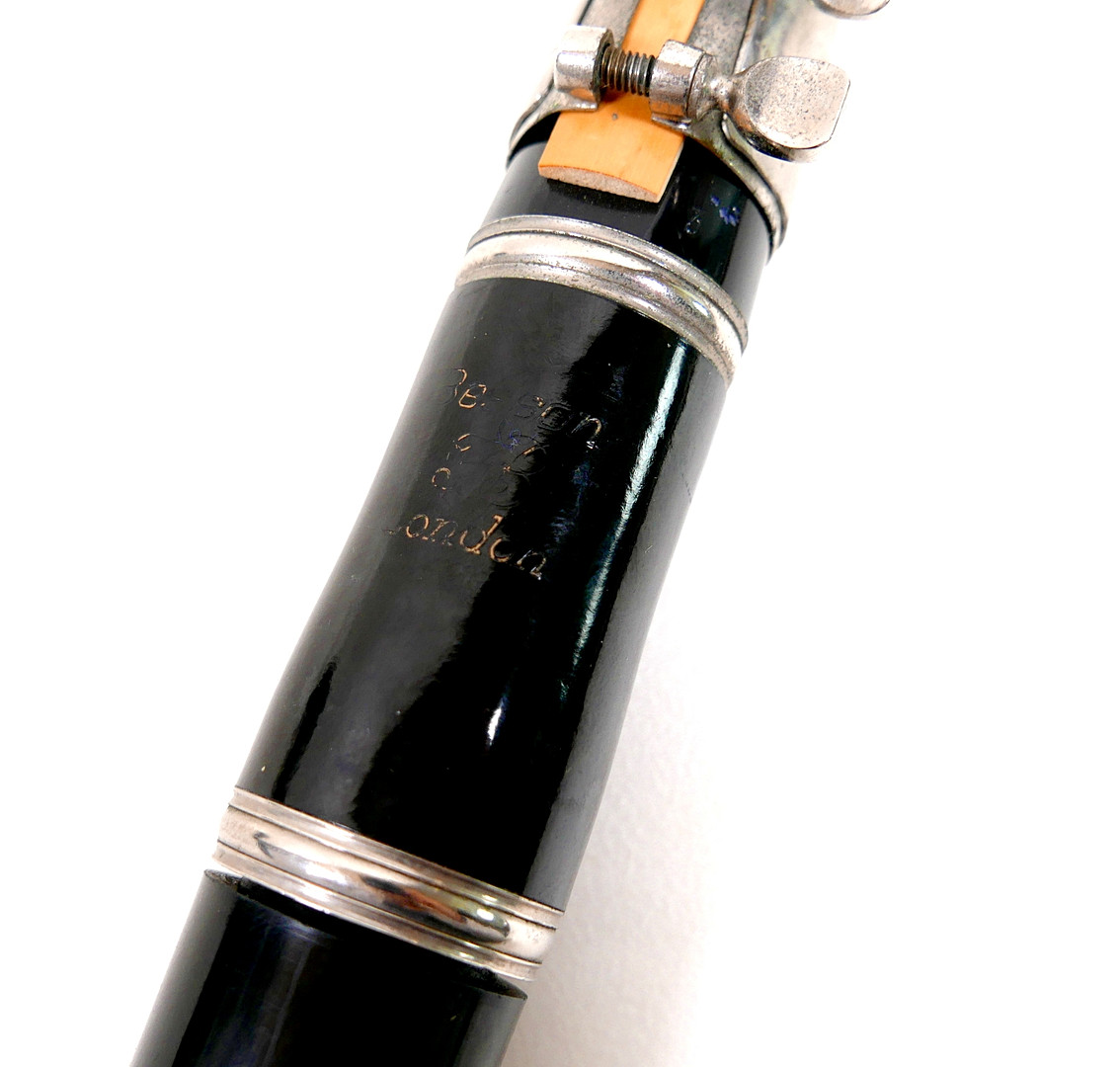 A BESSON LONDON CLARINET AND CASE.