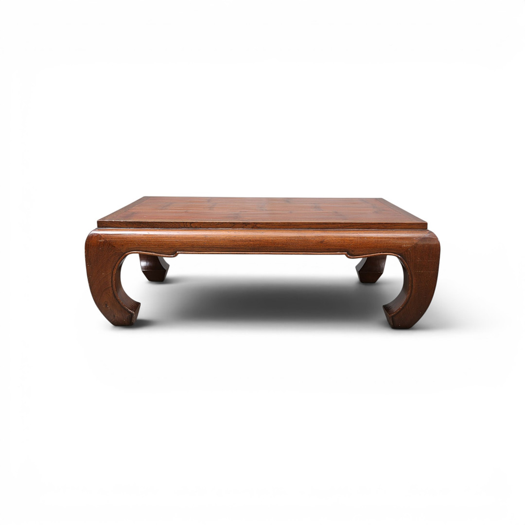 Chinese low table in varnished wood, 20th century.