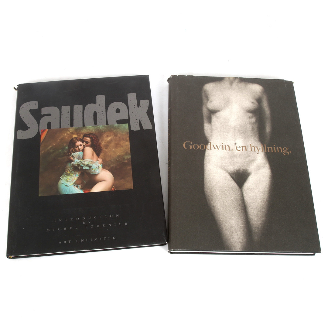 FOTOBÖCKER 2 st, nakenfotografi, "Saudek", Jan Saudek. "Goodwin, en hyllning", Bruno Ehrs och Carl Bengtsson.