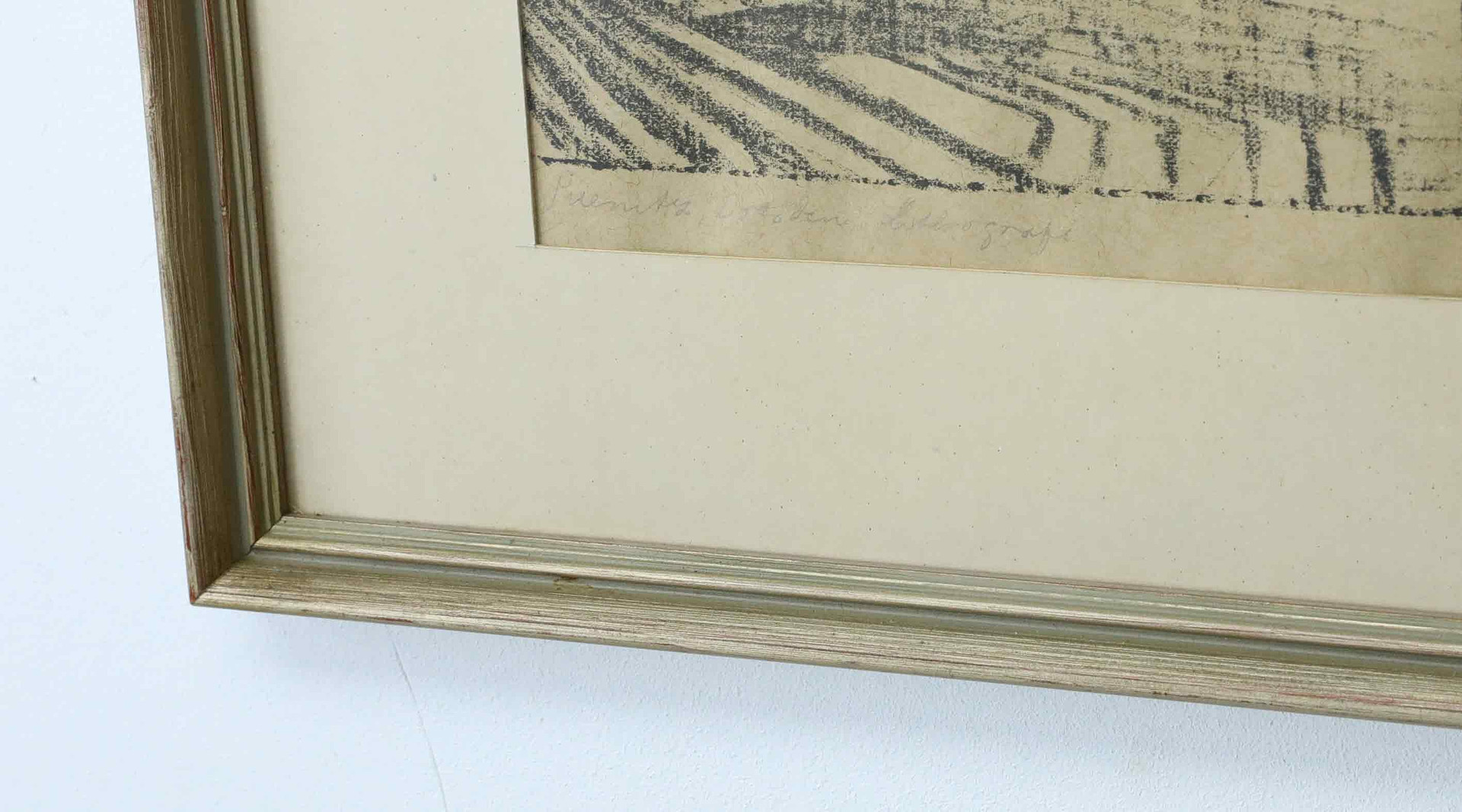 GÖSTA BOHM. Litografi, bro i Dresden, signerad och daterad 1922.