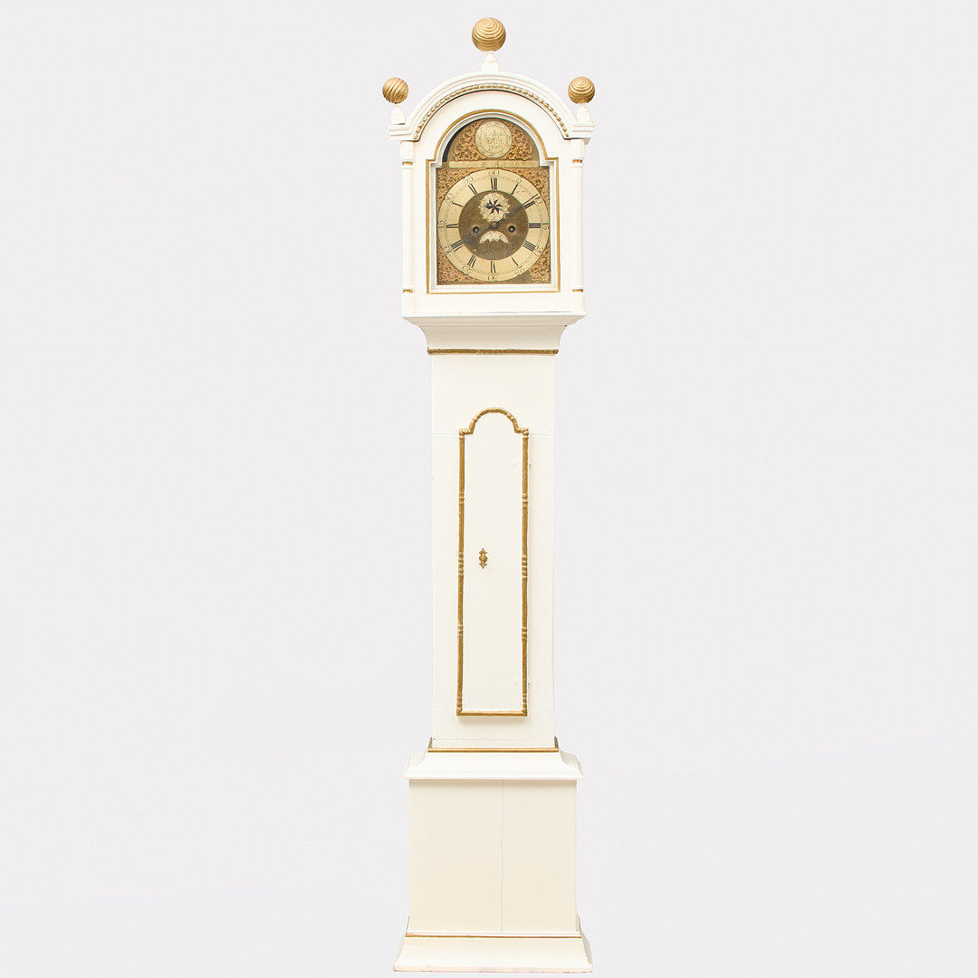 GOLVUR, 1700-tal, urtavlan märkt "Christophr Ring Gusdal".