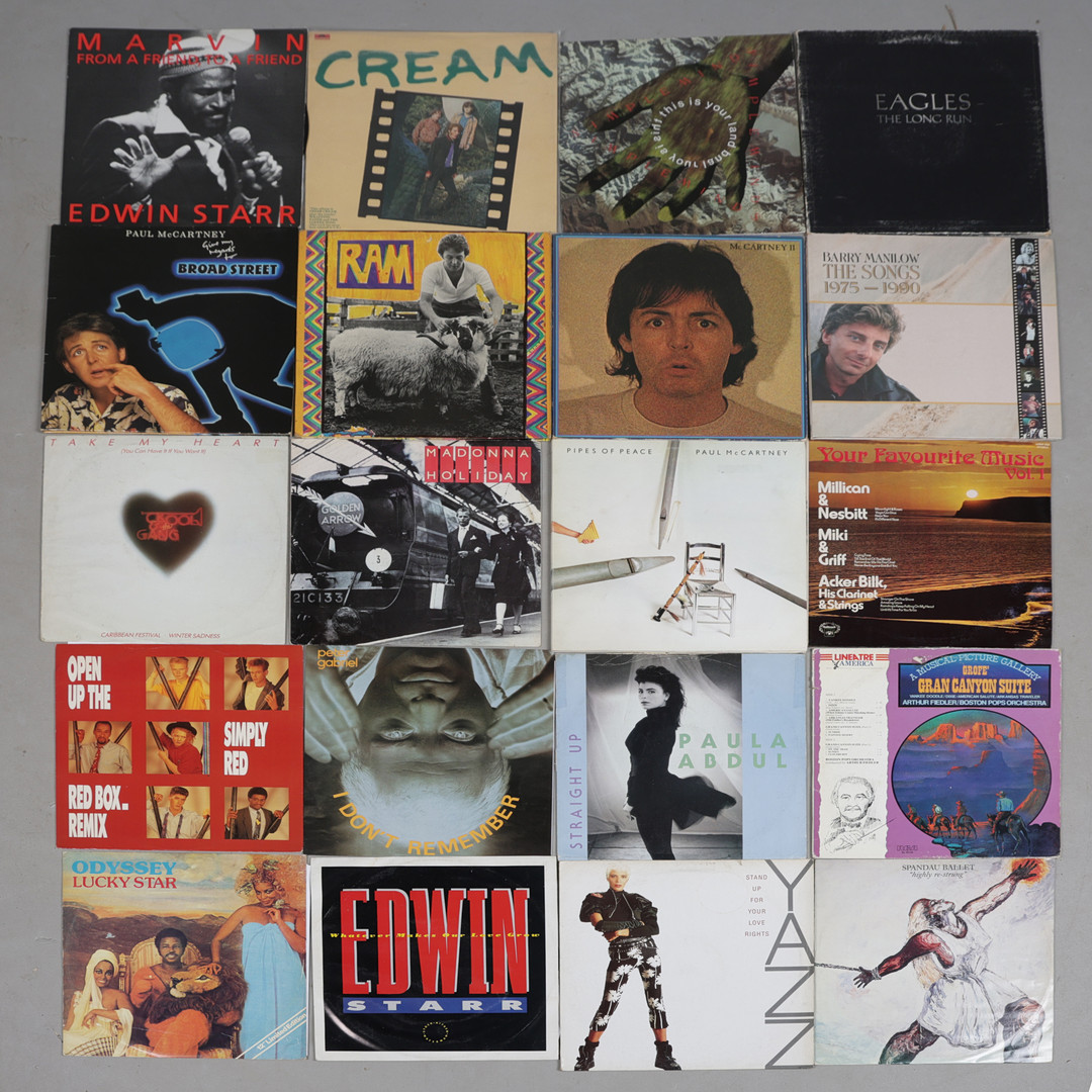A SELECTION OF LP'S AND 12" SINGLES (QTY).