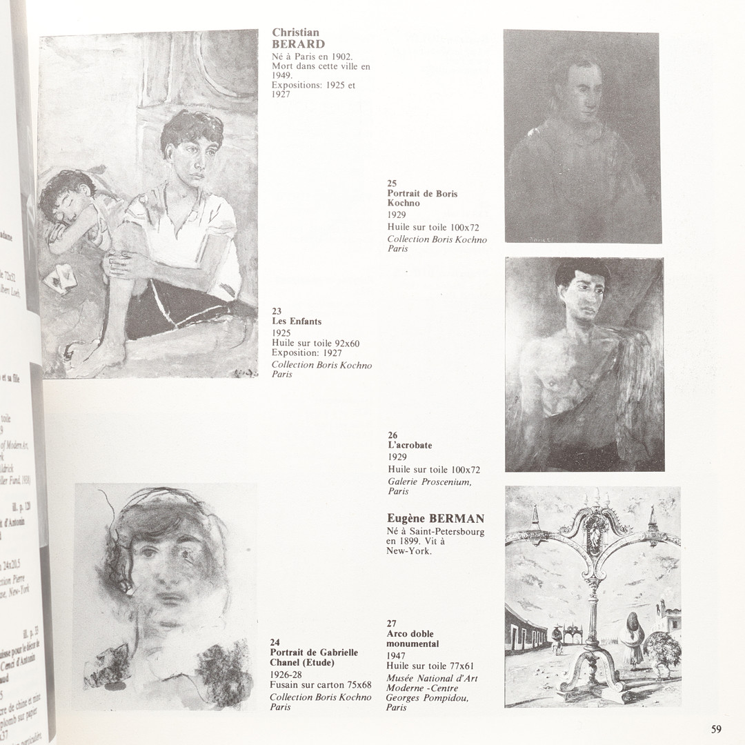 BOK, "L'aventure de Pierre Loeb, LaGalerie Pierre, Paris 1924-1964", 1979.
