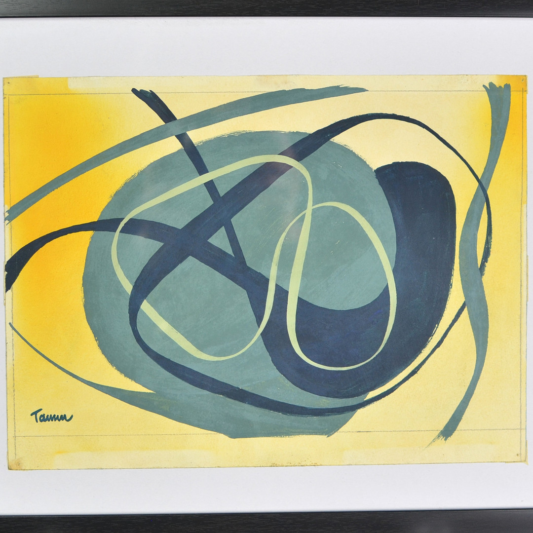 HELMUT TAMM (1904–2000). INFORMELLE KOMPOSITION, GUOACHE AUF PAPIER, GERAHMT, 20. JAHRHUNDERT, DEUTSCHLAND.