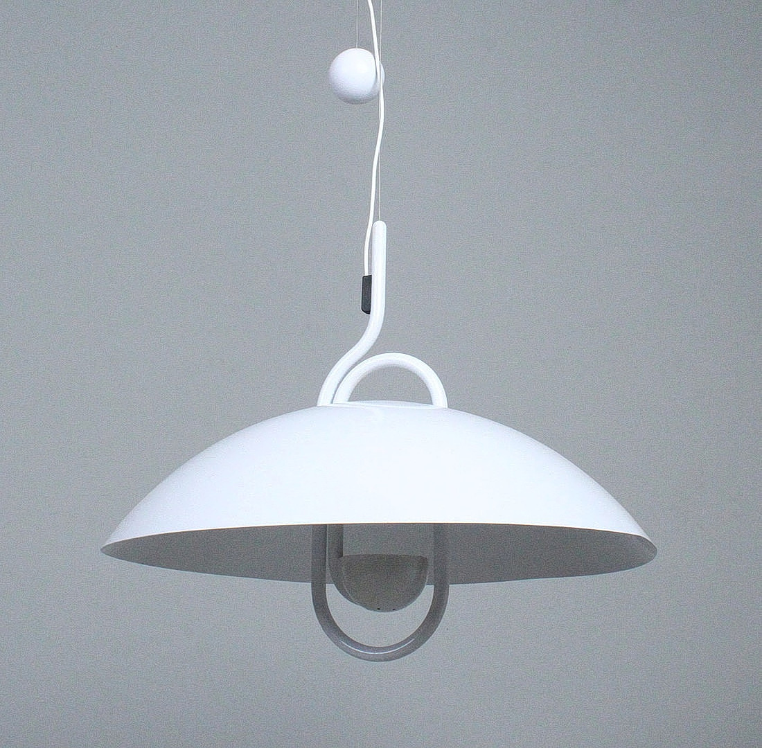 ELIO MARTINELLI. Martinelli Luce. Hängeleuchte / Pendelleuchte, Modell 'Moon', Italien, 1980er Jahre.