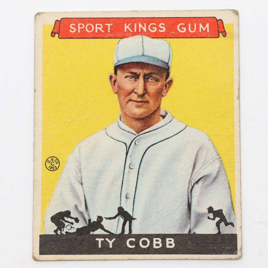 COLLECTOR'S PICTURE, Ty Cobb, No. 1, Goudey Gum Co. 1933, Sport Kings Gum.