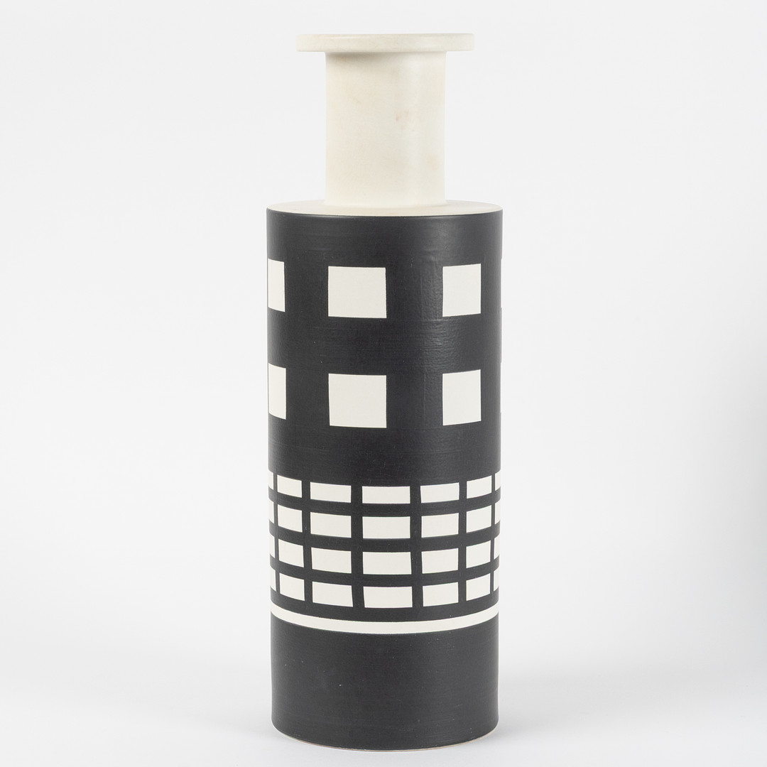 ETTORE SOTTSASS. Vas, "Vaso Rochetto", för Bitossi, Italien 1900-fjärde kvartal.