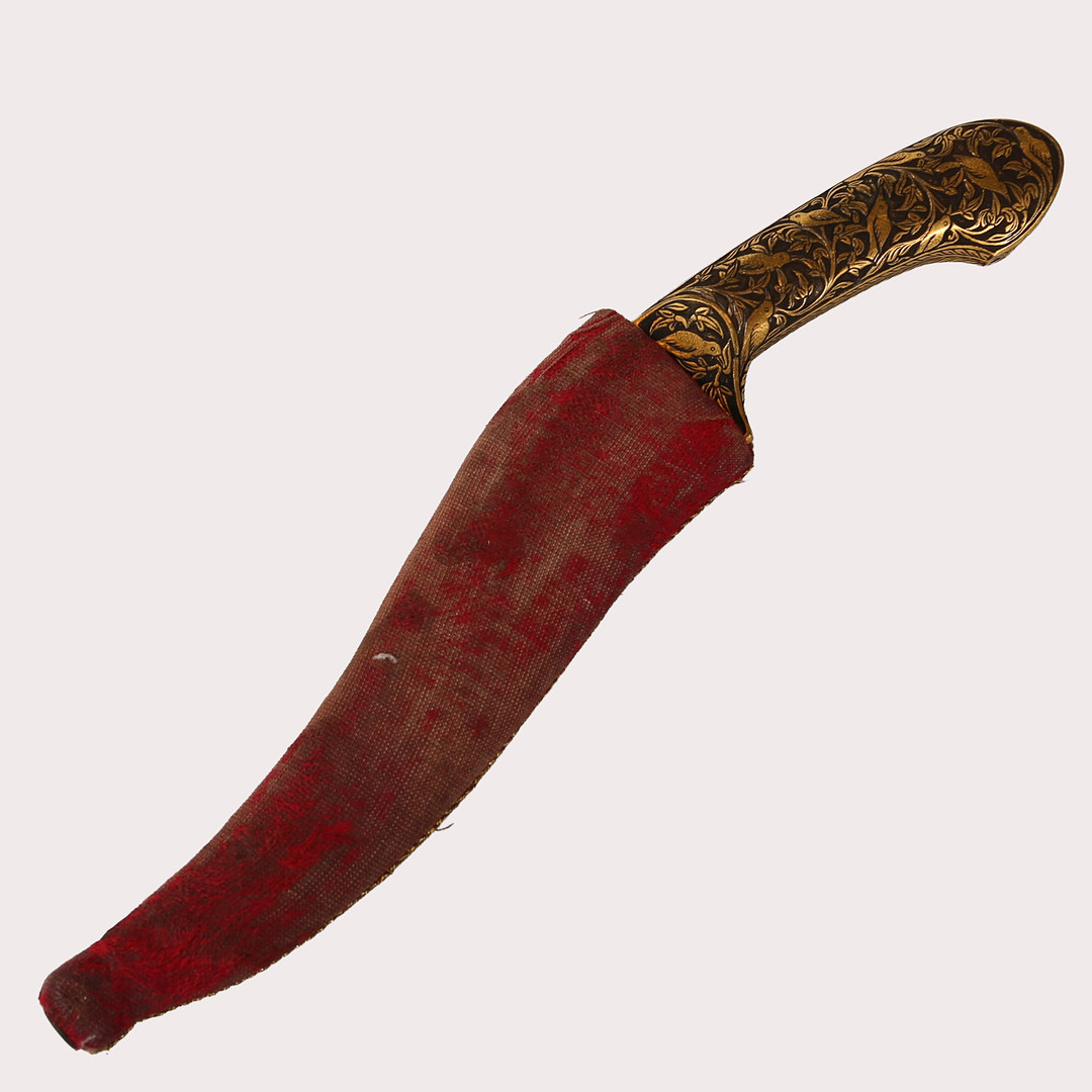 KNIV, Indo/persisk, Kanjar, första hälften av 1900-talet med balja.