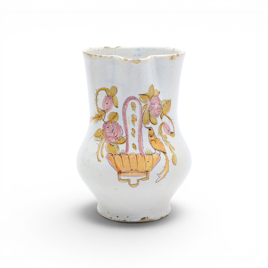 Spanish earthenware jug, 19th Century.