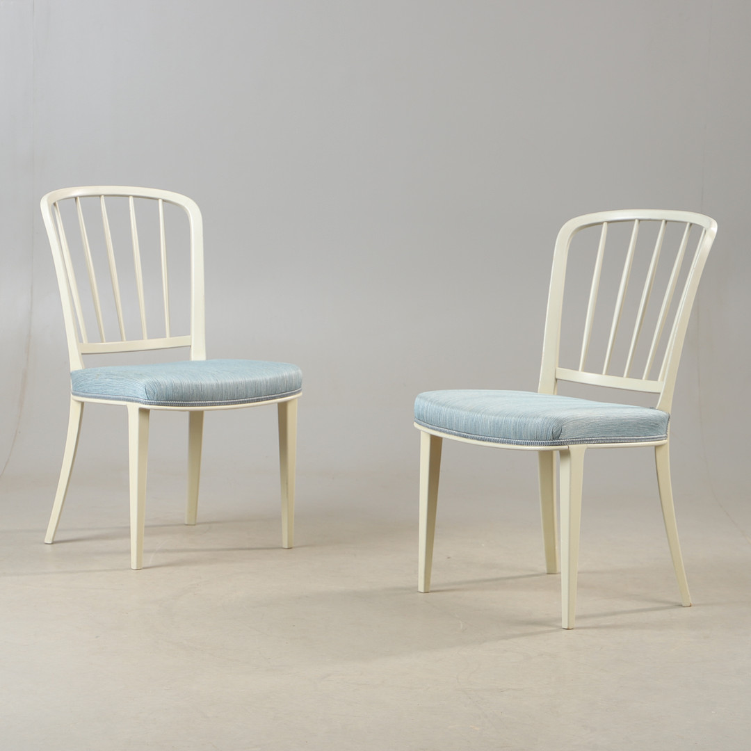 CARL MALMSTEN. Möjligtvis. Stolar, 1 par, målade, Bodafors, Swedish modern, 1900-talets mitt.