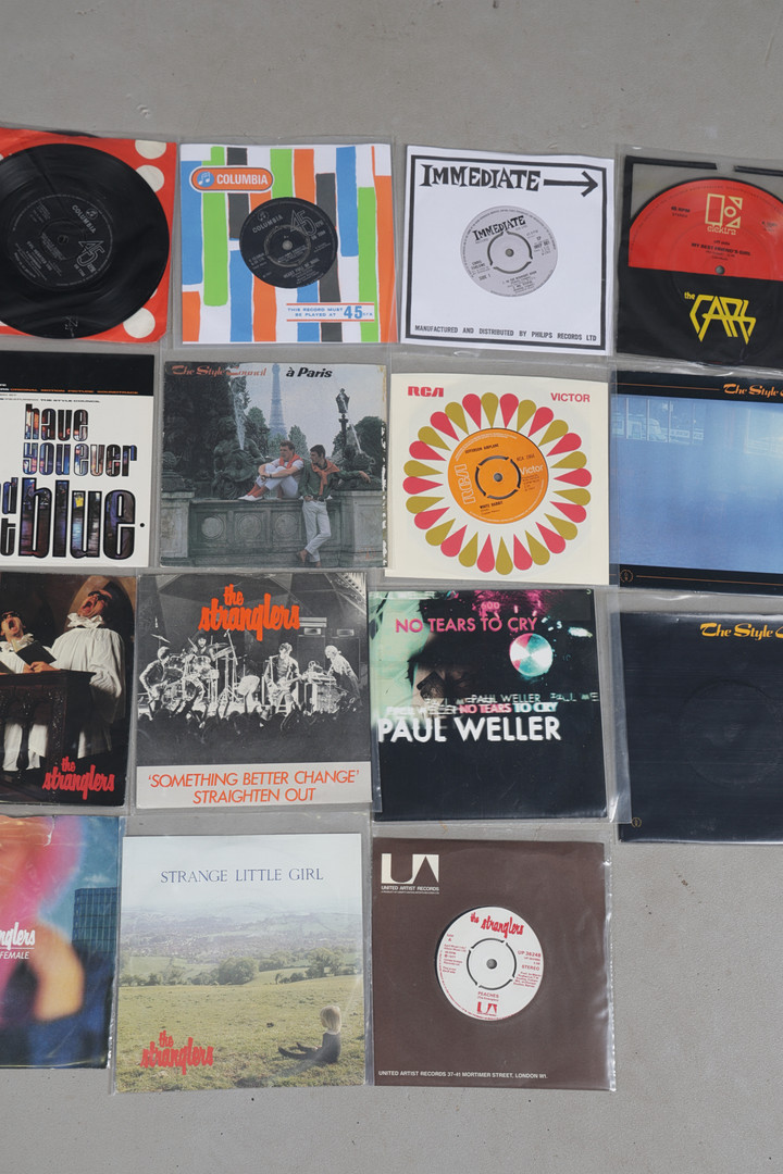 A SELECTION OF 45'S. THE STRANGLERS/ THE STYLE COUNCIL/ JEFFERSON AIRPLANE/ YARDBIRDS/ CHRIS FARLOWE (QTY).