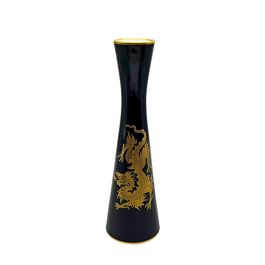 ALKA SCHARFFEUER COBALT VASE, HANDGEFERTIGT.