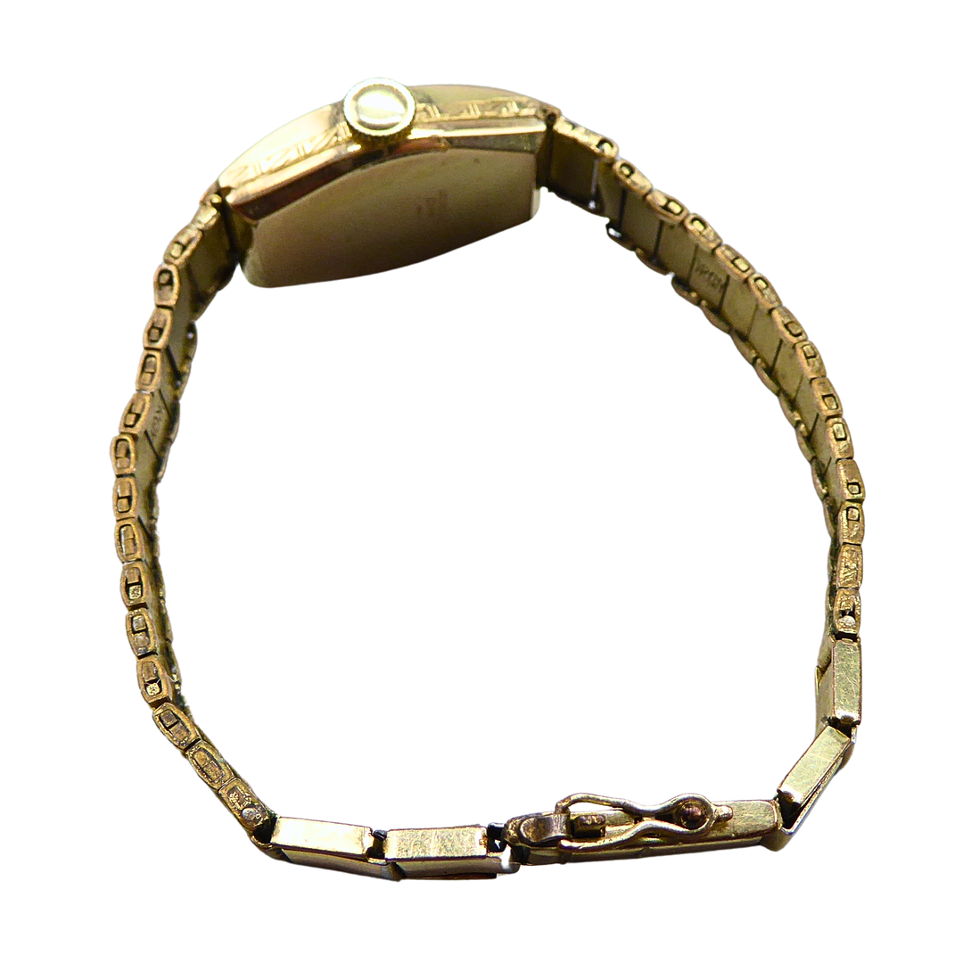 BEHA DAMENARMBANDUHR 20 MIKRON VERGOLDET.