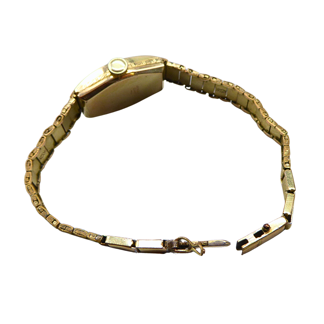 BEHA DAMENARMBANDUHR 20 MIKRON VERGOLDET.
