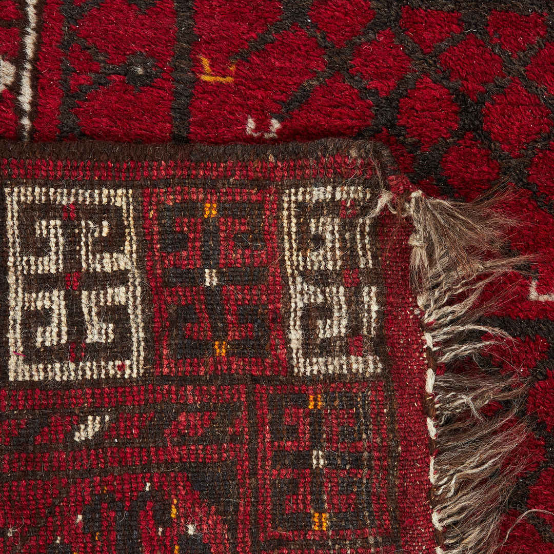 ORIENTMATTA. Turkmensk, ull, semiantik, 175x222 cm.